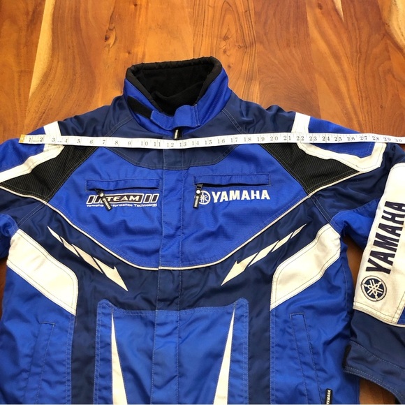 YAMAHA Motorcycle Blue & White Jacket with Removable Inner Liner Medium - Large - Picture 13 of 16